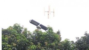 廣州能源所園區(qū)內(nèi)的垂直軸風(fēng)力發(fā)電機(jī)